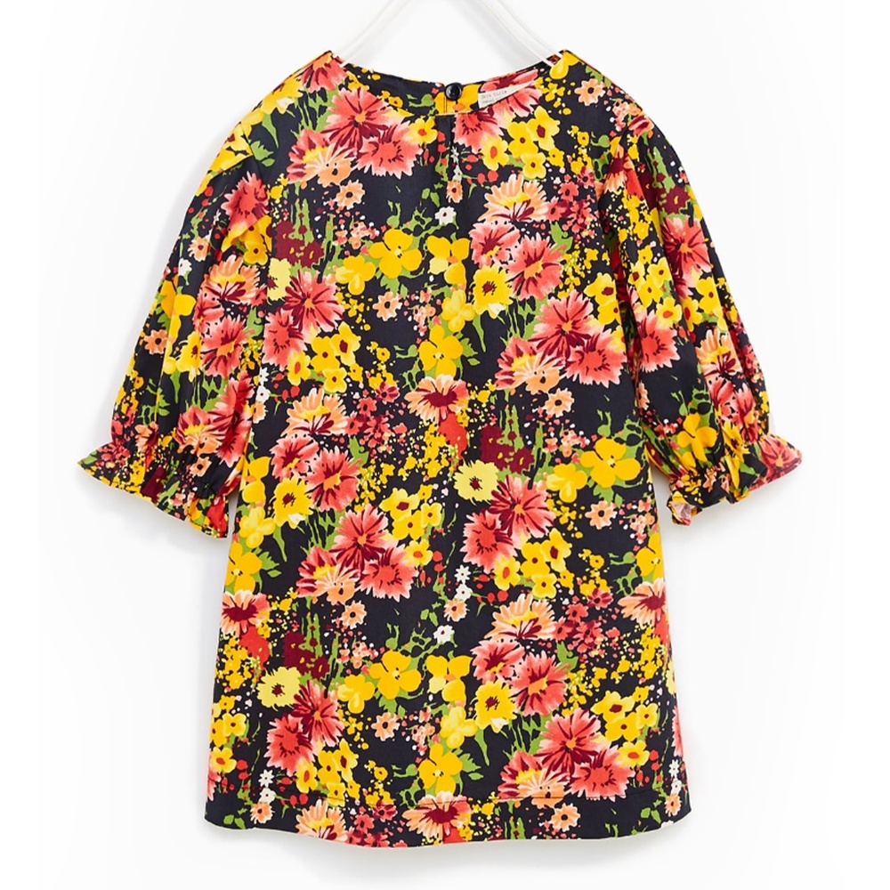 Zara Girls Soft Collection Floral Dress